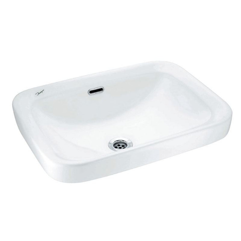 COUNTER TOP BASIN - JAQUAR SWARE - ( WHITE - FLORENTINE - 575x415 mm - 23inchX16.6inch )