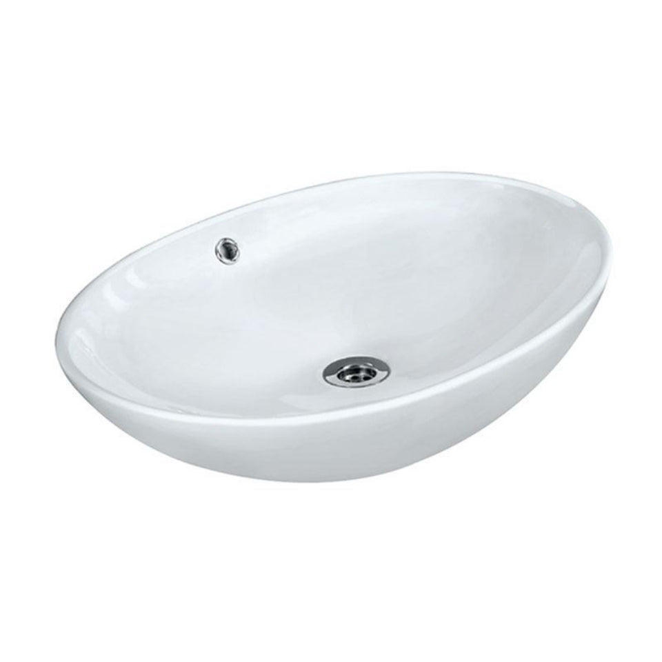 TABLE TOP BASIN - JAQUAR SWARE - ( WHITE - JDR - 625x415 mm - 25inchX17inch )