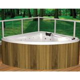 FISHER 2 CORNER SPA 74CM HEIGHT 2 SEATER - JAQUAR WELLNESS - ( WHITE - FISHER - 1650x1650 mm - 65inchX65inch )