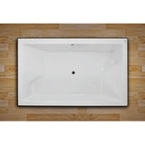 BATH TUB W/POWDER COATED FRAME - JAQUAR WELLNESS - ( WHITE - KUBIX PRIME - 1800x1100 mm - 72inchX44inch )