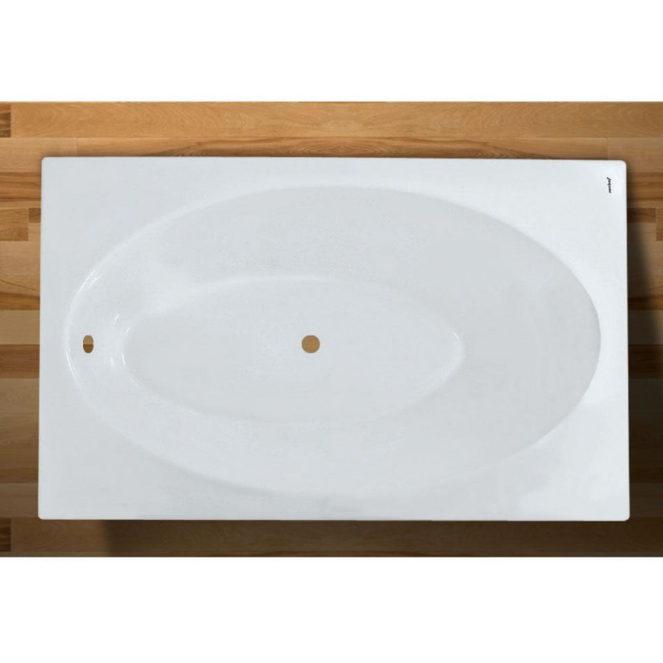 BATH TUB PLAIN - JAQUAR WELLNESS - ( WHITE - D-ARC - 1800x1100 mm - 72inchX44inch )