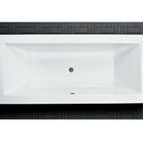 BATH TUB W/POWDER COATED FRAME - JAQUAR WELLNESS - ( WHITE - FONTE - 1800x800 mm - 72inchX32inch )