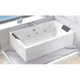 WHIRLPOOL COMBI SYSTEM W/O F&S PANEL - JAQUAR WELLNESS - ( WHITE - KUBIX - 1800x1100 mm - 72inchX42inch )