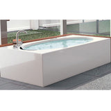 WHIRLPOOL COMBI SYSTEM 180X110 - JAQUAR WELLNESS - ( WHITE - D-ARC - 1800x1100 mm - 72inchX42inch )