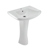 WALL HUNG BASIN W/FIXING ACC. - JAQUAR SWARE - ( WHITE - LYRIC - 590x490 mm - 23.6inchX19.6inch )