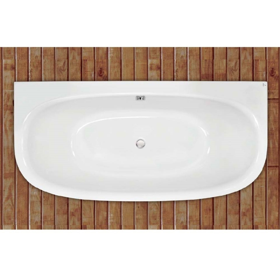 BATH TUB W/POWDER COATED FRAME - JAQUAR WELLNESS - ( WHITE - ARC - 1800x900 mm - 76inchX36inch )