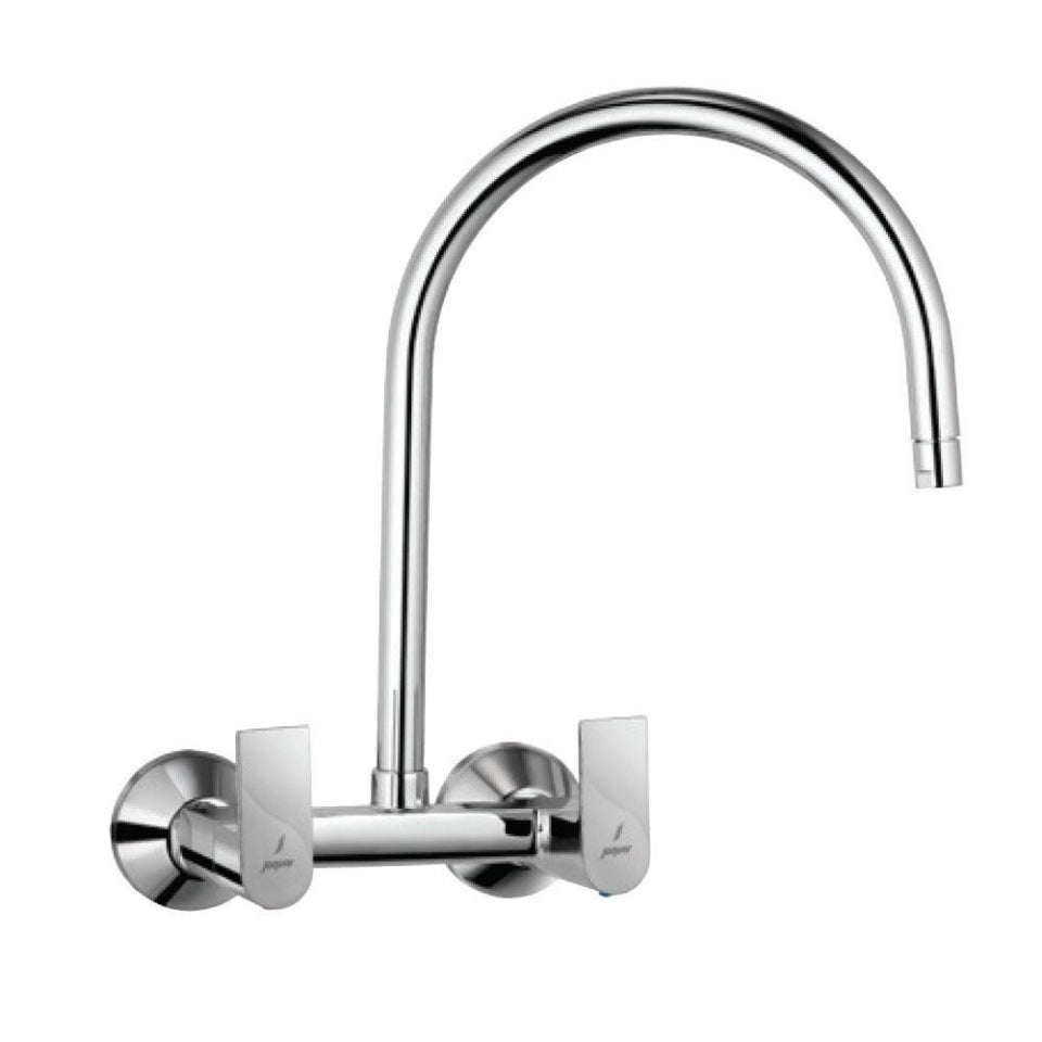 SINK MIXER W/M WITH FLANGE - JAQUAR FAUCETS -  ( CHROME - LYRIC - 0x15 mm - 0inchX0.5inch )