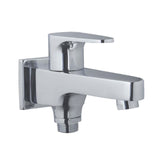 2-WAY BIB COCK WITH FLANGE - JAQUAR FAUCETS -  ( CHROME - VIGNETTE PRIME - 0x15 mm - 0inchX0.5inch )