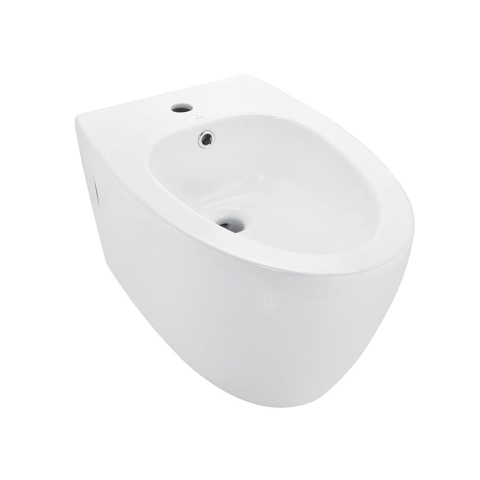 WALL HUNG BIDET WITH ACCESSORIES SET - JAQUAR SWARE - ( WHITE - VIGNETTE - 400x580x350 mm - 16inchX23.2inchX14inch )