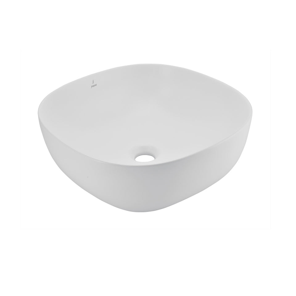 TABLE TOP BASIN - JAQUAR SWARE - ( WHITE MATT - JDR - 400x400 mm - 16inchX16inch )