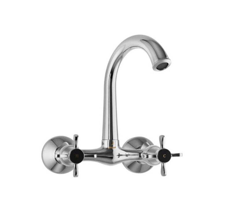 SINK MXR W/M W/SHORT SWINGING SPT&FLANGE - JAQUAR FAUCETS -  ( CHROME - QUEENS PRIME - 0x15 mm - 0inchX0.5inch )