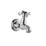 BIB COCK W/WALL FLANGE - JAQUAR FAUCETS -  ( CHROME - QUEENS PRIME - 0x15 mm - 0inchX0.5inch )