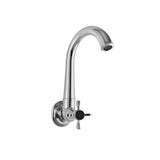 SINK COCK W/REGULAR SWINGING SPT W/FLANG - JAQUAR FAUCETS -  ( CHROME - QUEENS PRIME - 0x15 mm - 0inchX0.5inch )