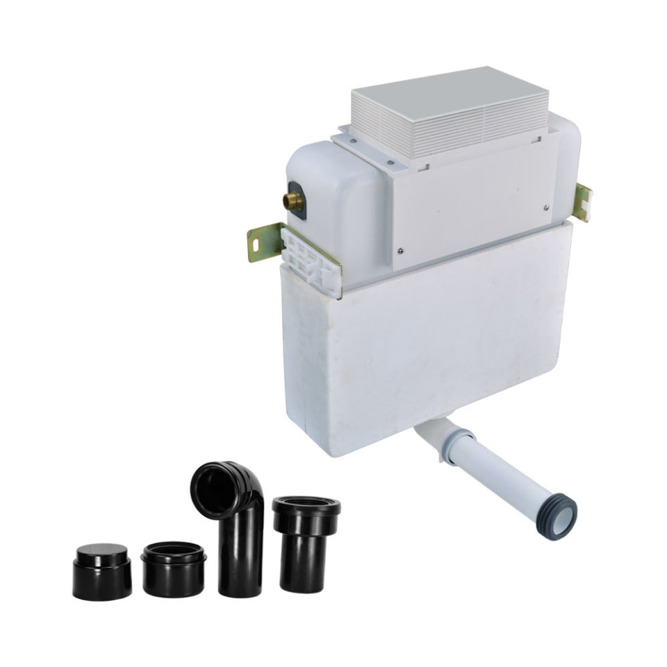 CONC.CIST W/S-TYPE DRAIN PIPE W/O FRAM - JAQUAR CISTERN -  ( WHITE -  - 0x0 mm - 0inchx0inch )