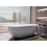 FREE STANDING BATH TUB W/WASTE & OVRFLOW - JAQUAR WELLNESS - ( WHITE - SAIPAN - 1700x750 mm - 67inchX30inch )