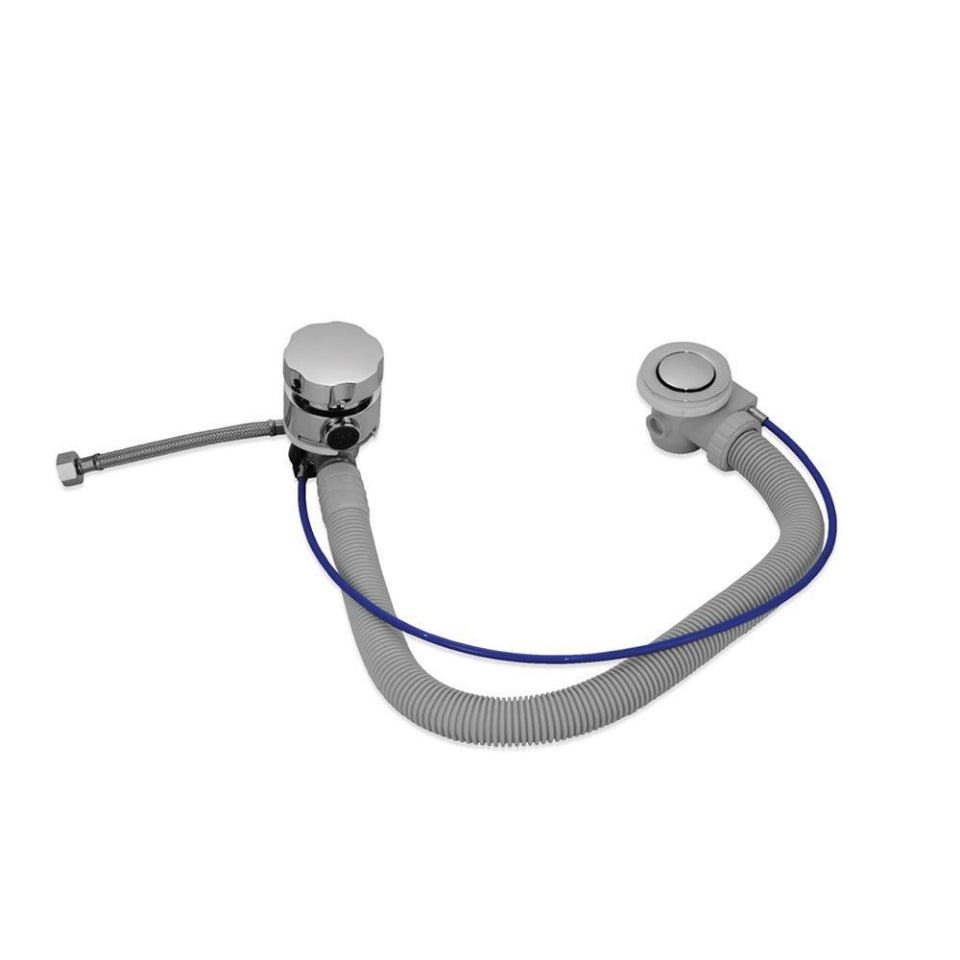 DRAIN PIPE WITH SIPON FOR WHIRLPOOL - JAQUAR WELLNESS - ( CHROME - - 0x80 mm - 0inchX3inch )
