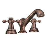 3-HOLE BASIN MIXER W/O POP-UP WASTE SYSTEM - JAQUAR FAUCETS -  ( ANTIQUE COPPER - QUEENS - 0x15 mm - 0inchX0.5inch )