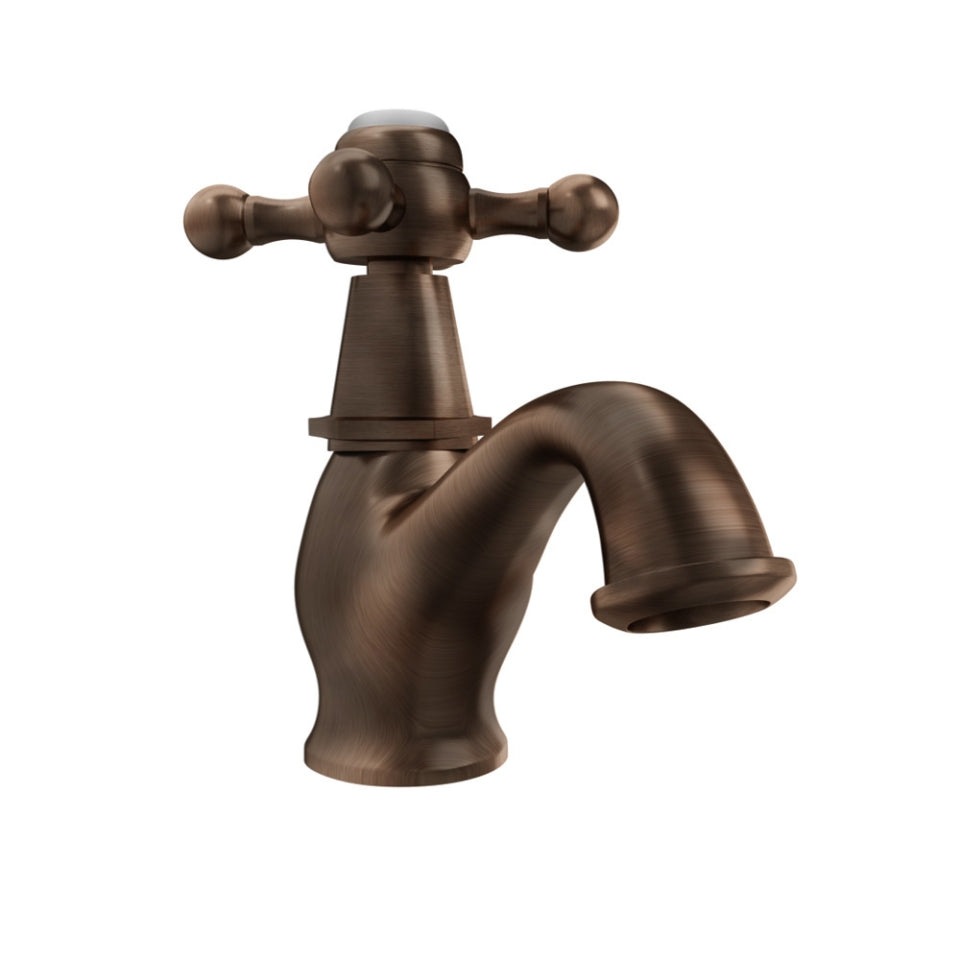PILLAR COCK - JAQUAR FAUCETS -  ( ANTIQUE COPPER - QUEENS - 0x15 mm - 0inchX0.5inch )