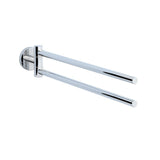 SWIVEL TOWEL HOLDER TWIN - JAQUAR FAUCETS - ( CHROME - CONTINENTAL ACC. - 0x0 mm - 0inchX0inch )