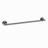 SINGLE TOWEL RAIL - JAQUAR FAUCETS -  ( BLACK CHROME - CONTINENTAL ACC. - 0x600 mm - 0inchX24inch )