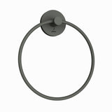 TOWEL RING ROUND WITH ROUND FLANGE - JAQUAR FAUCETS -  ( GRAPHITE - CONTINENTAL ACC. - 0x0 mm - 0inchx0inch )