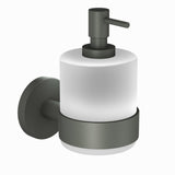 SOAP DISPENSER W/GLASS BOTTLE - JAQUAR FAUCETS - ( GRAPHITE - CONTINENTAL ACC. - 0x0 mm - 0inchX0inch )