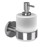 SOAP DISPENSER W/GLASS BOTTLE - JAQUAR FAUCETS - ( STAINLESS STEEL - CONTINENTAL ACC. - 0x0 mm - 0inchX0inch )