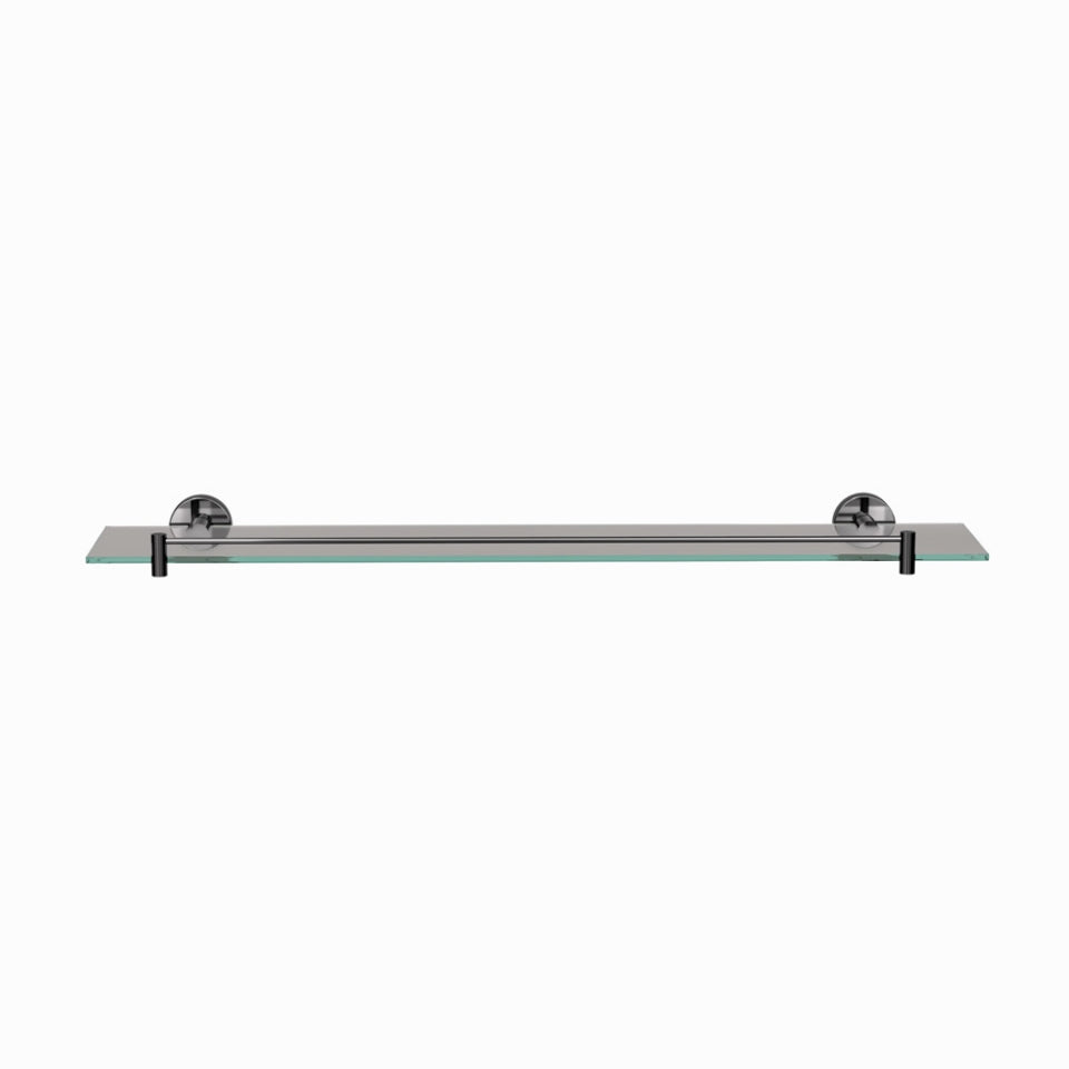GLASS SHELF - JAQUAR FAUCETS -  ( BLACK CHROME - CONTINENTAL ACC. - 0x600 mm - 0inchX24inch )