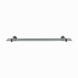 GLASS SHELF - JAQUAR FAUCETS -  ( BLACK CHROME - CONTINENTAL ACC. - 0x600 mm - 0inchX24inch )