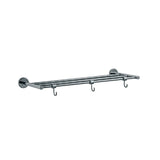 TOWEL RACK W/O HANGER BUT W/3 HOOKS - JAQUAR FAUCETS -  ( CHROME - CONTINENTAL ACC. - 0x600 mm - 0inchX24inch )