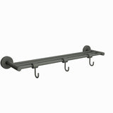 TOWEL RACK W/O HANGER BUT W/3 HOOKS - JAQUAR FAUCETS -  ( CHROME - CONTINENTAL ACC. - 0x600 mm - 0inchX24inch )