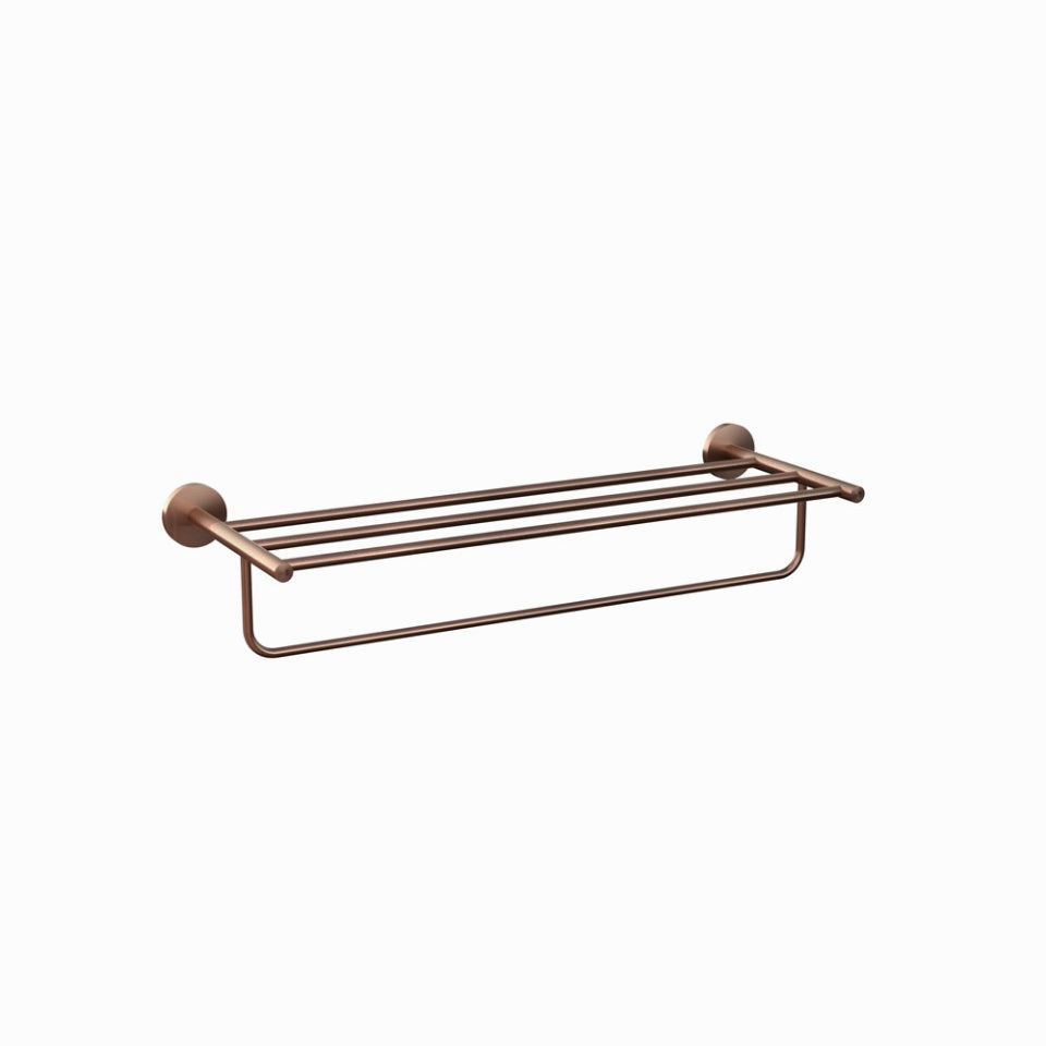 TOWEL RACK W/HANGER - JAQUAR FAUCETS -  ( ANTIQUE COPPER - CONTINENTAL ACC. - 0x600 mm - 0inchX24inch )