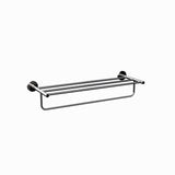 TOWEL RACK W/HANGER - JAQUAR FAUCETS -  ( BLACK CHROME - CONTINENTAL ACC. - 0x600 mm - 0inchX24inch )