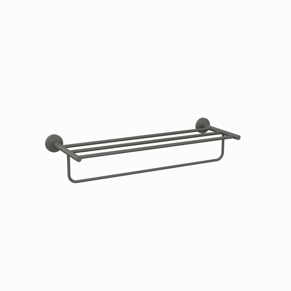 TOWEL RACK W/HANGER - JAQUAR FAUCETS -  ( GRAPHITE - CONTINENTAL ACC. - 0x600 mm - 0inchX24inch )