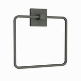 TOWEL RING SQUARE - JAQUAR FAUCETS -  ( GRAPHITE - ACC. KUBIX PRIME - 0x0 mm - 0inchx0inch )