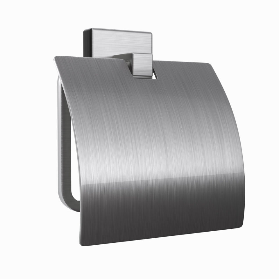 TOILET ROLL HOLDER WITH FLAP - JAQUAR FAUCETS - ( STAINLESS STEEL - ACC. KUBIX PRIME - 0x0 mm - 0inchX0inch )