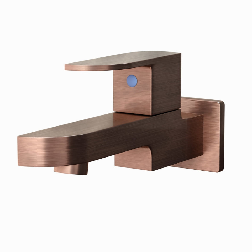 BIB COCK WITH WALL FLANGE - JAQUAR FAUCETS -  ( ANTIQUE COPPER - ALIVE - 0x15 mm - 0inchX0.5inch )