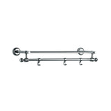 TOWEL  RACK - JAQUAR FAUCETS -  ( CHROME - QUEENS ACC. - 0x600 mm - 0inchX24inch )