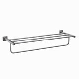 TOWEL RACK W/HANGERS - JAQUAR FAUCETS -  ( STAINLESS STEEL - ACC. KUBIX PRIME - 0x600 mm - 0inchX24inch )