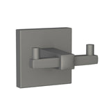 DOUBLE COAT HOOK - JAQUAR FAUCETS -  ( GRAPHITE - ACC. KUBIX PRIME - 0x0 mm - 0inchx0inch )