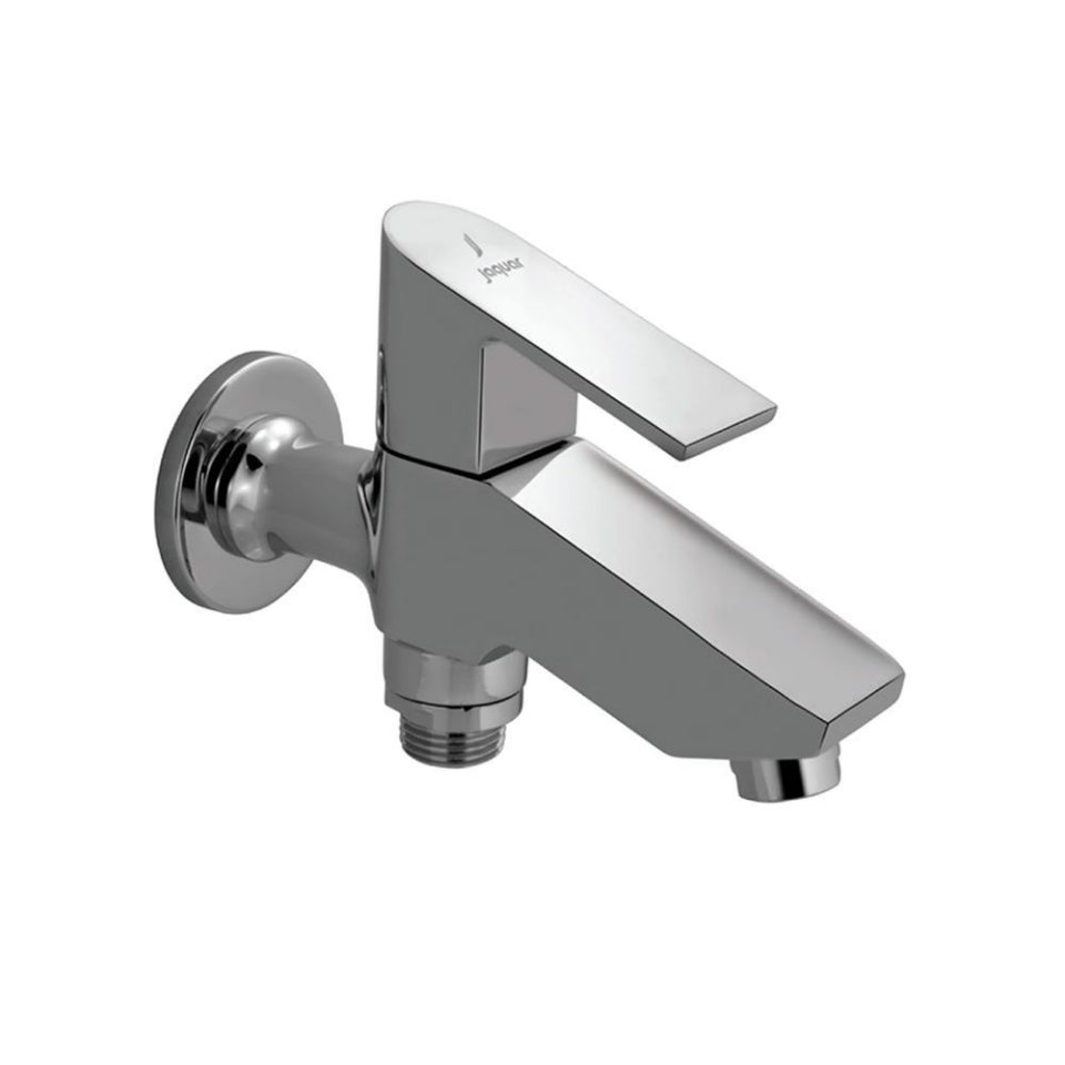 BIB COCK  2-WAY W/FLANGE - JAQUAR FAUCETS -  ( CHROME - LYRIC - 0x15 mm - 0inchX0.5inch )