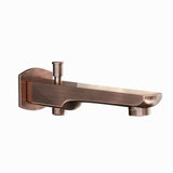 KUBIX PRIME BATH TUB SPOUT WITH BUTTON A - JAQUAR FAUCETS -  ( ANTIQUE COPPER - SPOUT - 0x15 mm - 0inchX0.5inch )