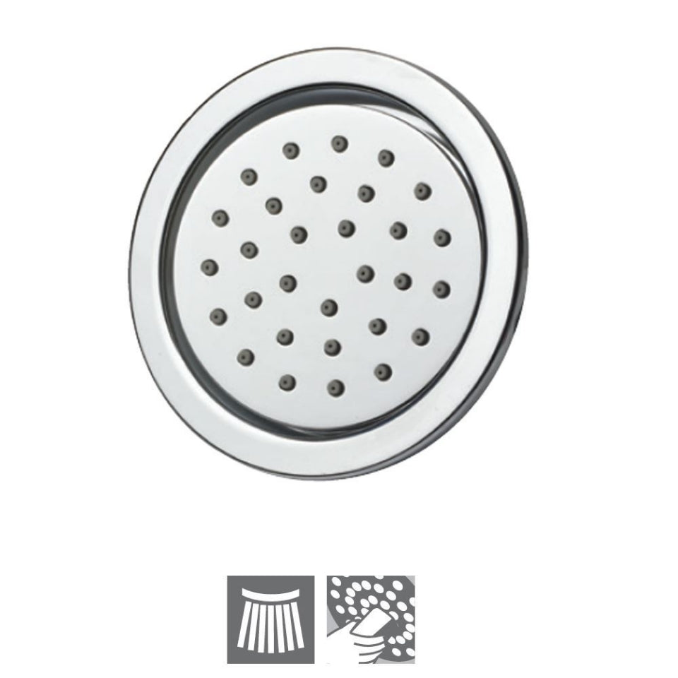 BODY SHOWER ROUND WITH INST BOX - JAQUAR FAUCETS - ( CHROME - BODY SHOWER - 15x120 mm - 0.5inchX4.5inch )