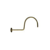SHOWER ARM VICTORIAN WITH FLANGE - JAQUAR FAUCETS -  ( ANTIQUE BRONZE - SHOWER ACC. - 480x15 mm - 19.2inchX0.5inch )