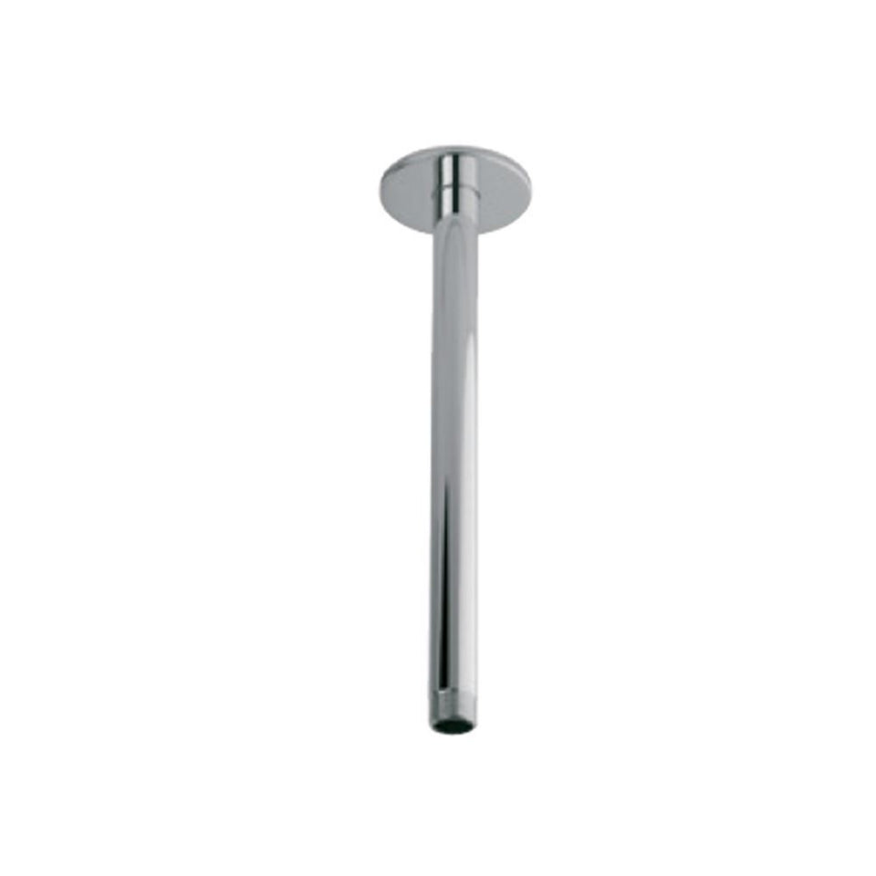 SHOWER ARM 100M CEILING MOUNTED W/FLANGE - JAQUAR FAUCETS -  ( CHROME - SHOWER ACC. - 15x100 mm - 0.5inchX4inch )