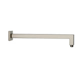 SHOWER ARM SQUARE W/FLANGE - JAQUAR FAUCETS -  ( STAINLESS STEEL - SHOWER ACC. - 15x400 mm - 0.5inchX16inch )