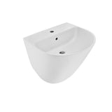 WALL HUNG INTEGRATED BASIN WITH FIXING ACCESSORIES - JAQUAR SWARE - ( WHITE - OPAL - 530x460 mm - 20.87inchX18.11inch )