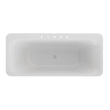 FREE STANDING BATH TUB W/WASTE & OVRFLOW - JAQUAR WELLNESS - ( WHITE - JULIA - 1800x800 mm - 72inchX32inch )
