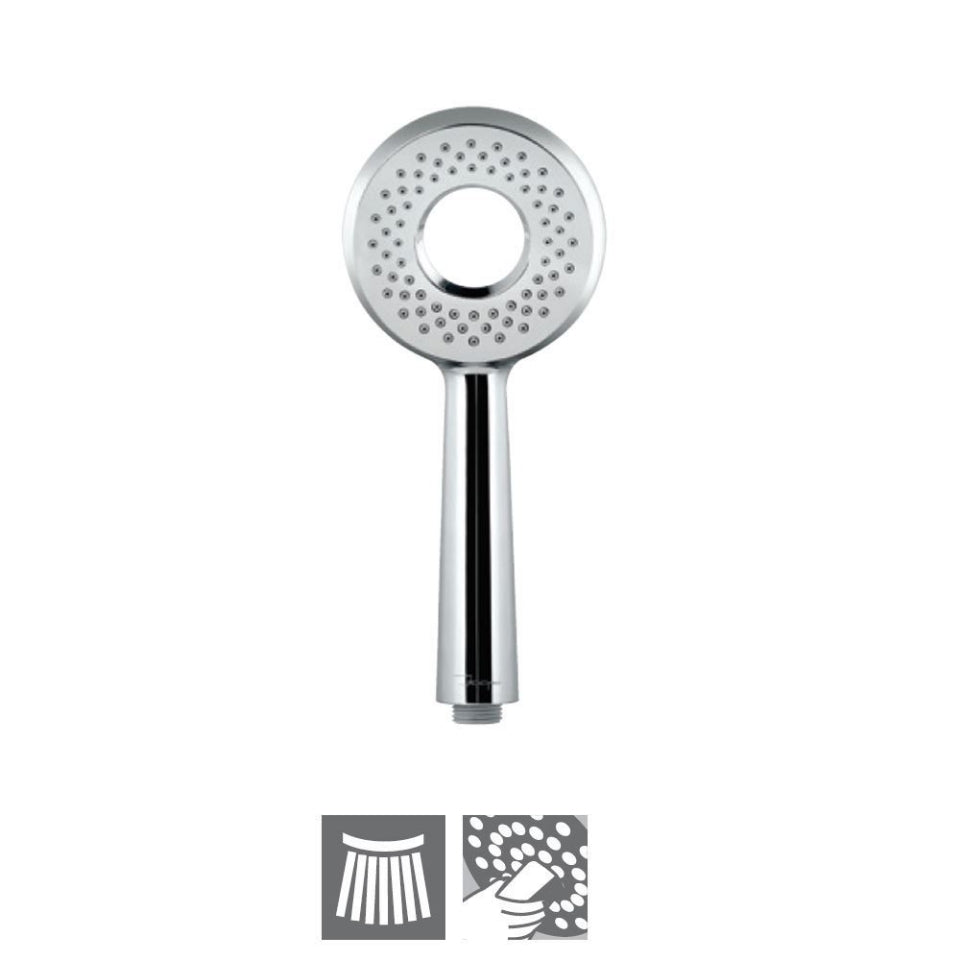 ROUND 105MM W/O TUBE & HOOK - JAQUAR FAUCETS - ( CHROME - HAND SHOWER - 105x15 mm - 4inchX0.5inch )
