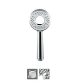 ROUND 105MM W/O TUBE & HOOK - JAQUAR FAUCETS - ( CHROME - HAND SHOWER - 105x15 mm - 4inchX0.5inch )